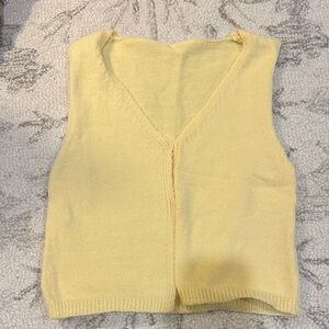 Yellow knit top